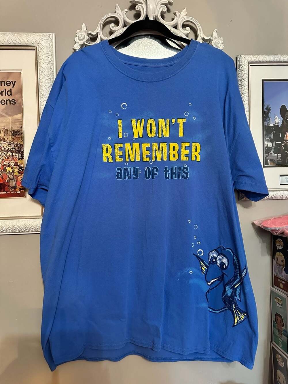 Disney Parks Finding Nemo Dory T-Shirt Size 2XL Blue